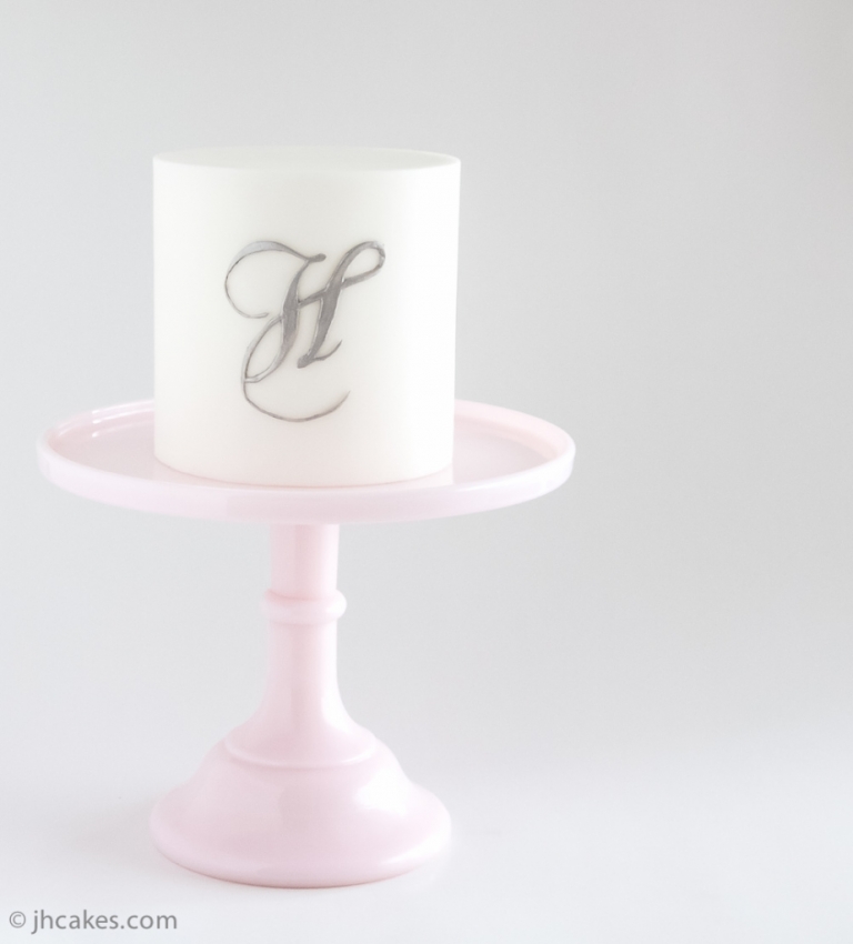 Monogram Cake - JH Cake Co.