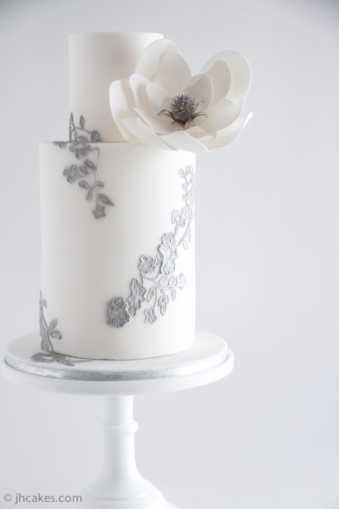 Silver Lace Cake - JH Cake Co